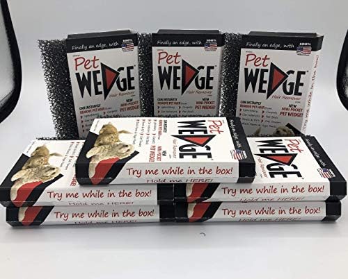 Pet Wedge Mini-Pocket Removedor de Cabelo de Pet 8 Pacote de Pacote Pacote