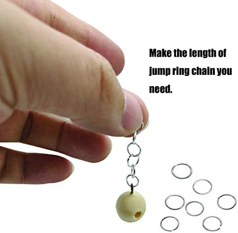 250pcs de salto para jóias que produzem 10 mm de salto aberto prateado anéis para suprimentos de artesanato de charme DIY.