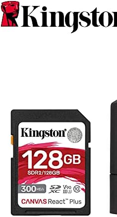 Kingston 128G SDXC Canvas React mais 300MB/S Read UHS-II, C10, U3, V90-Memory-Card