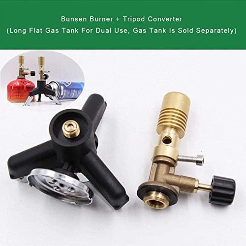 Saylee Portable Bunsen Burner, com conector de tripé, latão, Luz de queimador de Laboratório Multifuncional, para Laboratório,