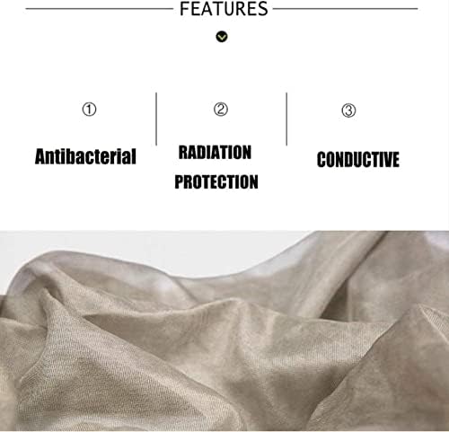 Darzys EMF blindagem de pano faraday fibra de prata respirável gaze mosquito líquido de cortina de cortina de proteção de