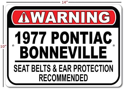 1977 77 Pontiac Bonneville Satury Belt recomendou placas rápidas, placas de garagem de metal, decoração de parede,