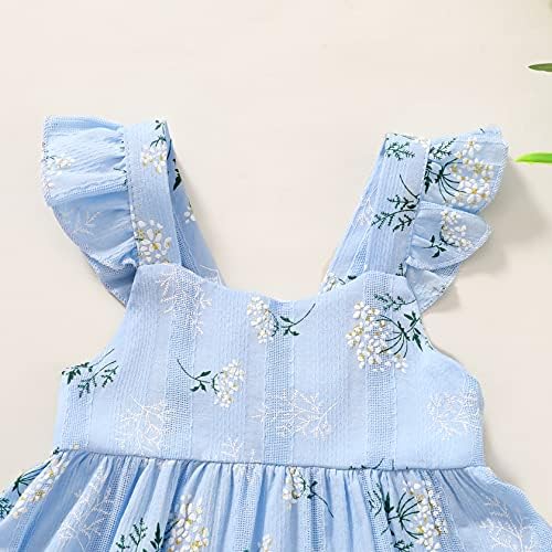 Crianças Crianças bebês garotas Rainbow Dress Dress Princess Sleeseless Beach Butterfly Sundress