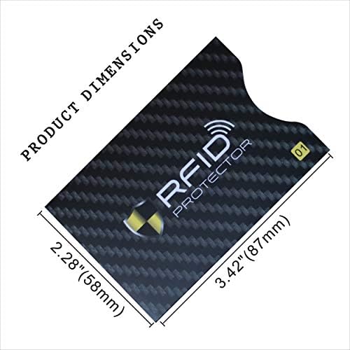 Garfoniex Conjunto de 8 mangas de bloqueio de RFID | 8 titulares de protetor de cartão de crédito | Proteção de roubo