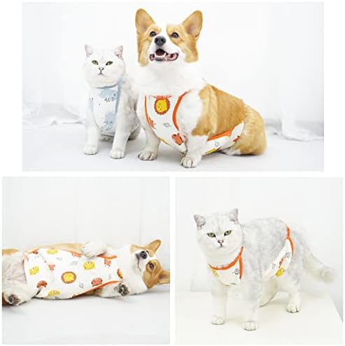 Colete de proteção contra cães HDKUW, colete quente de peito e barriga respirável, colete de camisa de cachorro para