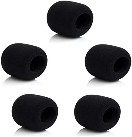 Espuma de microfone de 5 pacote para shure A58WS-GRA SM58 Windscreen para microfones do tipo bola