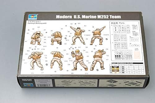 Trompetter moderno marinho marinho m252 figura figura, escala 1/35, 4-pack
