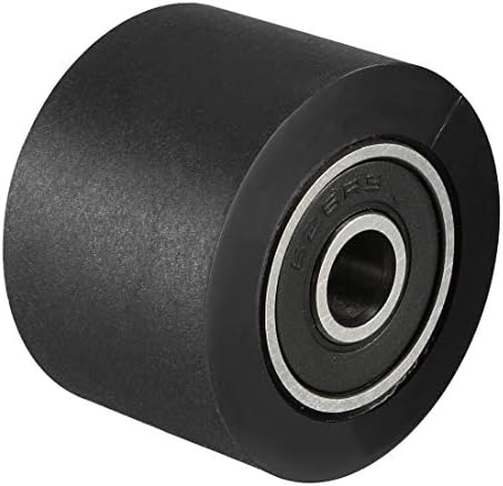 uxcell 10x30x30mm roller rolamento de rolamento polia deslizante roda transportadora preta