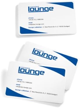 Cartões de visita Sigel LP799, 3C, corte suave ao redor, com cantos arredondados, 152,0 libras, branco brilhante, 400 PCs.