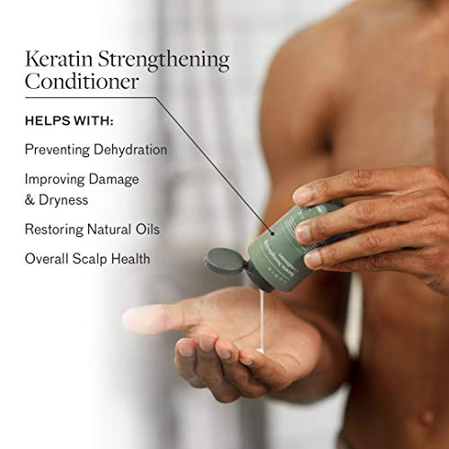 Condicionador de fortalecimento de queratina dos homens: reidratar e fortalecer cabelos secos e danificados | Formulado com