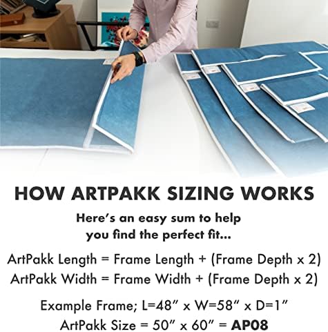 Artpakk - Armazenamento de proteção, remessa, embalagem - 57 1/2 x 59 1/2 - AP09 - revestimento reutilizável, impermeável