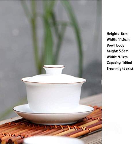 Paynan 160ml Cerâmica Gaiwan chá de porcelana chinesa Kungfu Tea Bowl Ceramic Tea Conjunto de acessórios