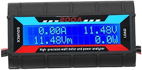 Tuimiyisou 200a Analisador de energia Watt Analisador de potência Alta precisão com tela Digital LCD para tensão Power Watt Meter