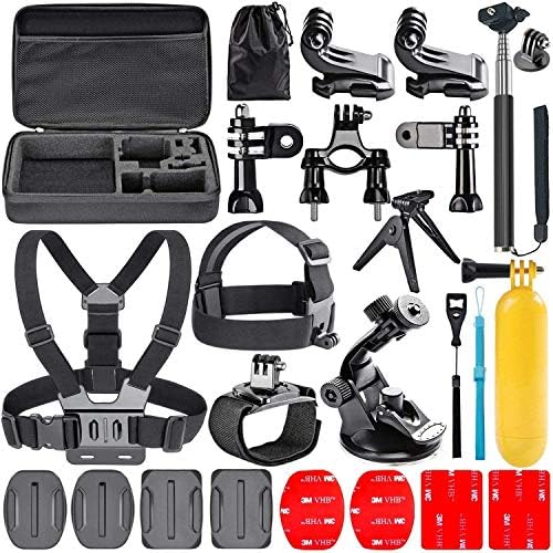 Navitech 18-in-1 Action Camera Accessories Combo Kit com EVA Case-Compatível com a câmera de ação Thieye V6