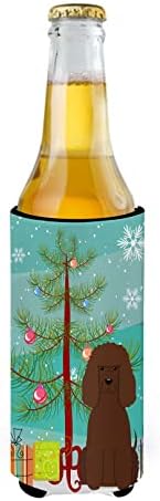 Tesouros de Caroline BB4188MUK Feliz Natal Árvore irlandesa Spaniel Ultra Hugger para latas finas, lata de manga mais