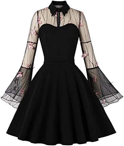 Vestido maxi de fenda carnevale nova mulher preta renda bordada costura de temperamento balanço vestidos de verão Aline para