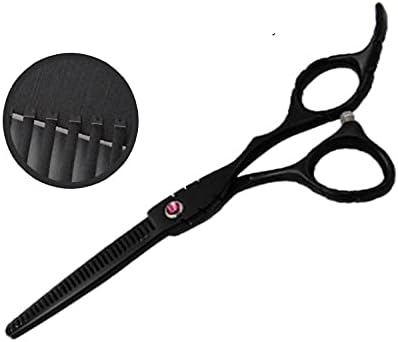Kit de tesoura de corte de cabelo ZBXZM, tesoura de cabeleireiro profissional, tesoura, tesoura de desbaste, para adultos homens homens de corte de crianças, formato de pássaro, preto