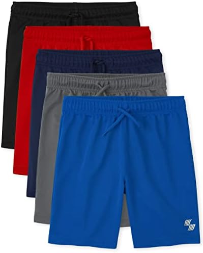 The Children's Place Boys 'Athletic Basketball Shorts, 5 pacote
