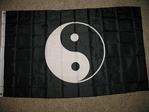 3x5 yin yang ying yang sinalizador 3'x5 'Banner Brass ilhós
