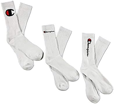 Campeão Men's Core Essential Crew Sock, 3 pares