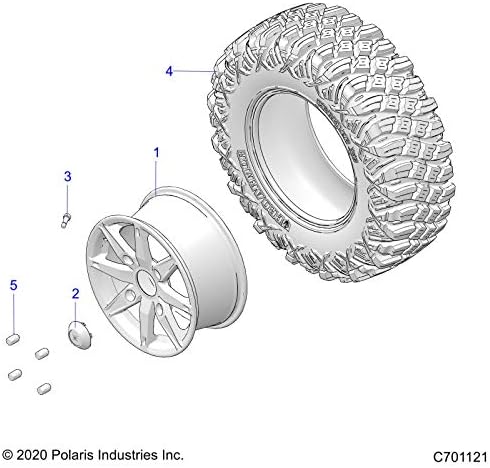 Polaris Ranger Flush Rim Centro, preto flash, OEM genuíno Parte 1523153-655, Qty 1