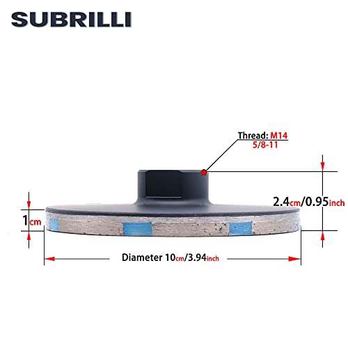 Subrilli 4 polegadas Diamante Retor de copo RESINA COMPLETA DE RESIMAGEM GRUPOS PARA GRANITO CONCRETO DE MÁRIL DE GRANITO