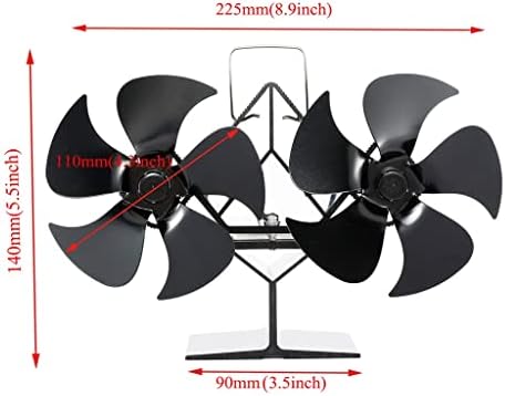 UXZDX CuJux Black Firplace Fan