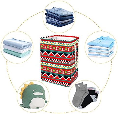 Boho Bohemia Rosa Grandes cestas de lavanderia suja Saco de armazenamento de pano Hampers com alças caixas de armazenamento