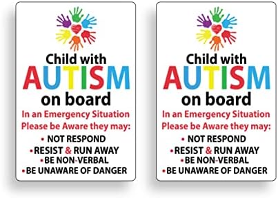 Compre uma criança criança com autismo a bordo do adesivo de vinil | Decalque de conscientização do autismo | adesivo de janela de van SUV de caminhão de carro ST - 008