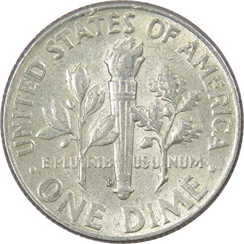 1964 D Roosevelt Dime AG Sobre o bom 90% de prata 10c Us Coin Collectible