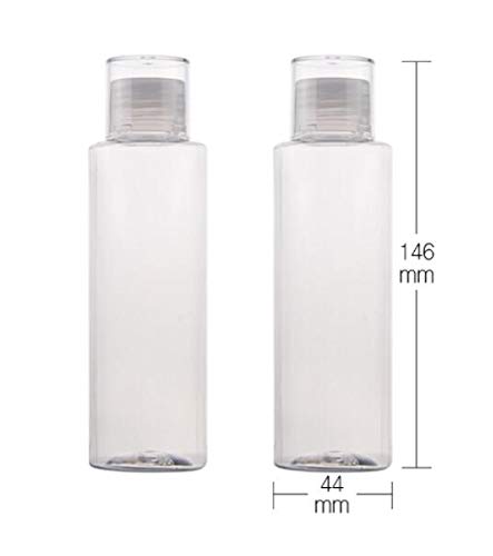 3pcs 150ml/ 5oz vazios reabastecíveis recicláveis ​​Toner Toner Bottle Jar Contêiner com redutor de orifício e tampa de parafuso para líquidos de maquiagem Recipientes cosméticos de higiene