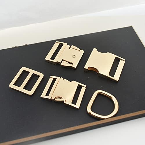Fivela de liberação rápida do Floyutin Metal 3 Conjuntos para 25 mm de couro de cinta de seda Diy Accesstorie