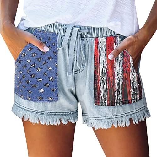 Jean shorts femininos de verão casual shorts jeans de jeans shorts de férias de férias de férias