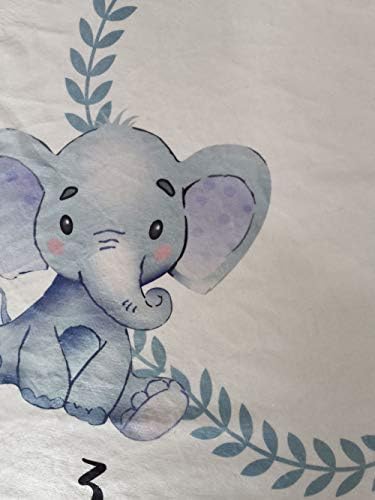 Bebê mensal marco cobertor gêmeos menina garoto rosa menino azul elefante recém -nascido decoração de berçário foto acessórios