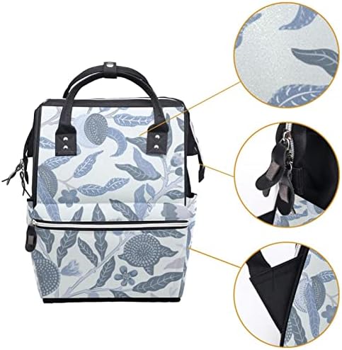 Mochila VBFOFBV Backpack, mochila de fraldas grandes, mochila de viagem, mochila de laptop para mulheres, fruta de flores roxa cinza