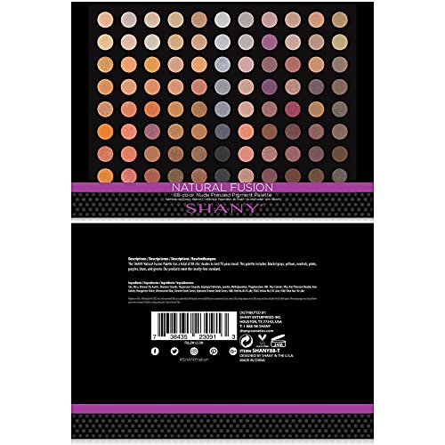 Paleta de maquiagem de fusão natural shany - 88 cor altamente pigmentada Blendable Natural Color Matte Eye Shadot Palette