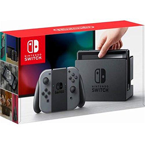 Nintendo Switch 32 GB Console W/ Gray Joy Con pacote com Nintendo Mario Kart 8 Deluxe + Super Mario Party + Super Mario Maker