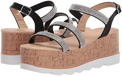 Yoki Women's Comfort Wedge Sandal