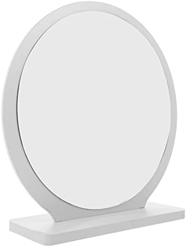 Solustre Desk Decor Vanidade Espelho redondo espelho cosmético Vaidade maquiagem espelho de mesa espelho de maquiagem espelho espelho