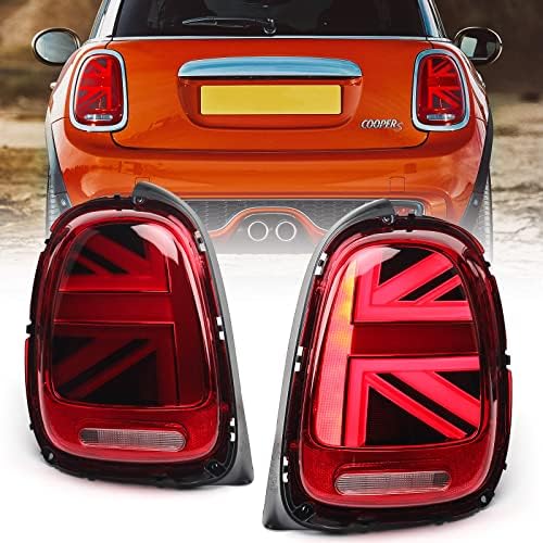 Montagem de luzes traseiras de LED total de Huray Fit for Mini Cooper F55 F56 F57 2014-2022, Luz de freio traseiro