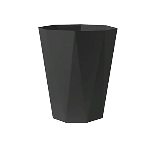 Zentto Spruce elegante e elegante lixo de plástico de polígono pode cesto de lixo, lixeira de lixo para banheiros, cozinhas, escritórios