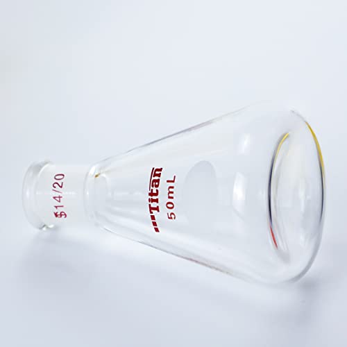 Adamas-beta 1 peça Erlenmeyer Flask Baker cônico resistente a um copo de química de medição de medição de 50ml de 50ml