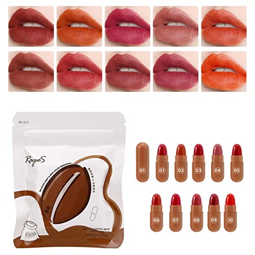 Zitiany Mini Mini Multicolor Lipstick Conjunto de veludo fosco de veludo fosco Lip Lip Gloss Lip Lip Lip Lip Cosmetic