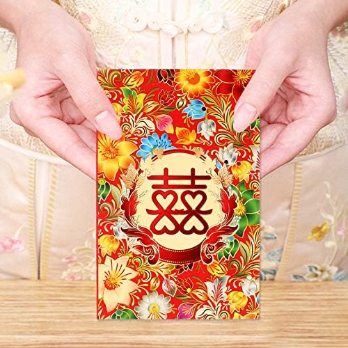 Presentes da noiva aboofan presentes de 80 PCs de casamento chinês envelopes vermelhos envelope chinês envelope hong bao veja Lucky