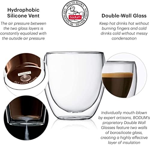 Bodum Thermo-Glass Pavina Double Wall Thermo-Glassa-Conjunto de 2