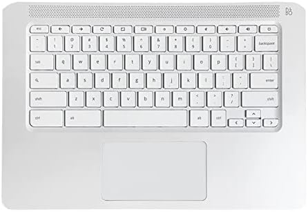 Partsatoz Palmrest Upper Case com o teclado dos EUA e substituição do conjunto do touchpad para o Chromebook HP 14 14A G5 14-CA