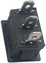 GOBOFO Rocker Switch KCD1 21 * 15mm SPST 3PIN 6A 250V Snap-in On Off Switch Posição Snap Boat Rocker Switch Pés de cobre 21x15