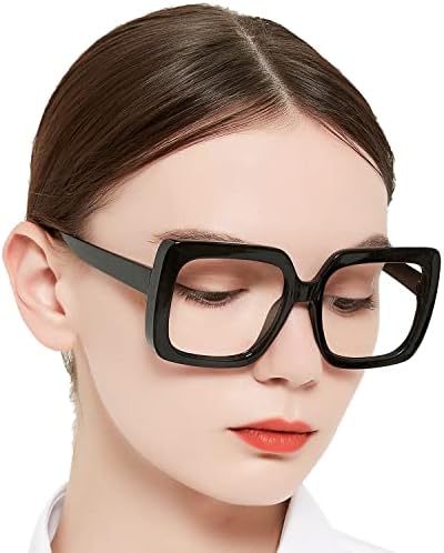 Occi Chiari Oversize Reading Glasses Mulheres quadradas grandes leitores grandes 1.0 1.5 2,0 2,5 3,0 3,5 1,25 1,75 2,25 2,75 4,0