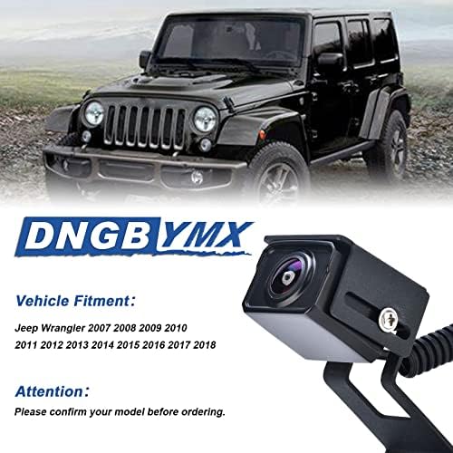 Kit de câmera de vista traseira de backup compatível com o Jeep Wrangler JK 2007-2018 com montagem reversa de pneus