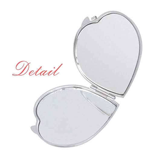 Fabucho de tecido Gray Mirror Travel Magnificação portátil portátil maquiagem de bolso